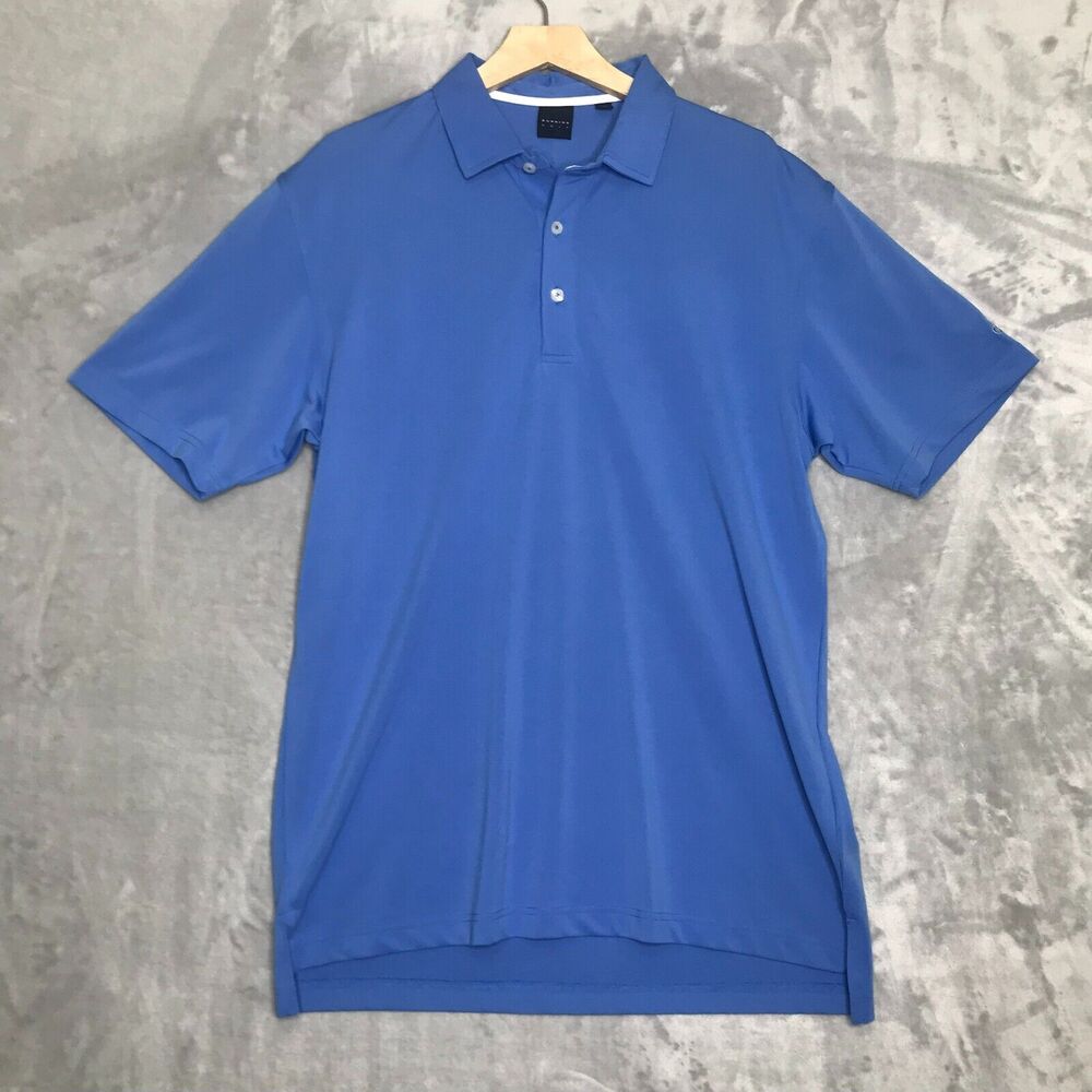 Dunning Golf Polo Shirt Mens XL Blue Icewear Creation Short Sleeve Performance